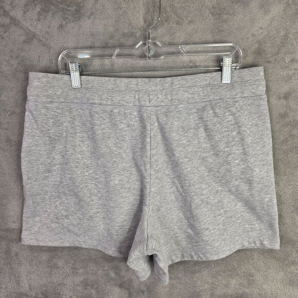 Womens 32 Degrees Cool Heather Gray Shorts Pull On Drawstring 4" Inseam Size L - Picture 7 of 11